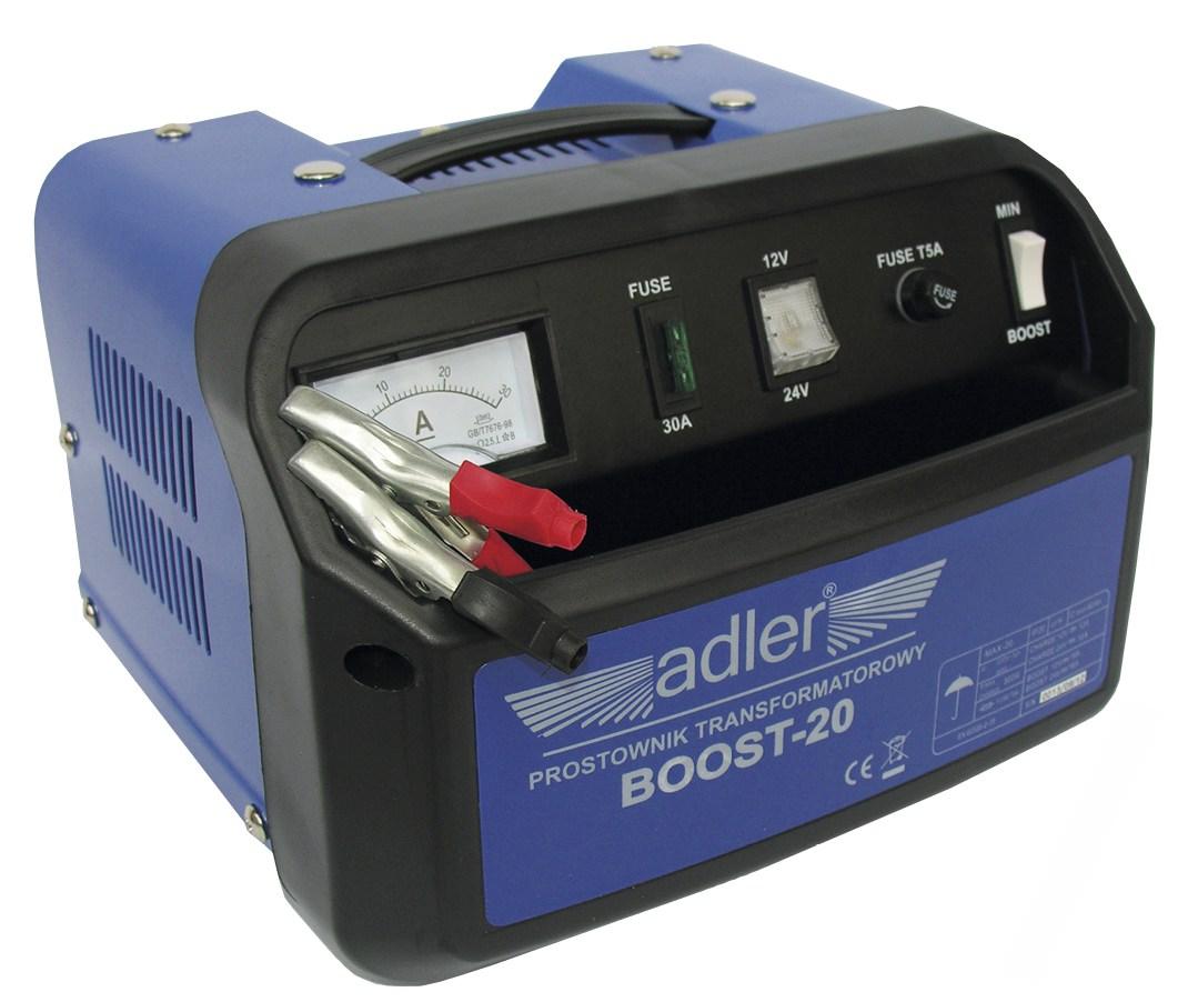 Adler Transformátorová nabíjačka auto batérii BOOST-20/1